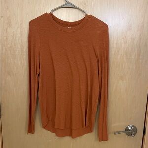 Aerie real soft orange long sleeve